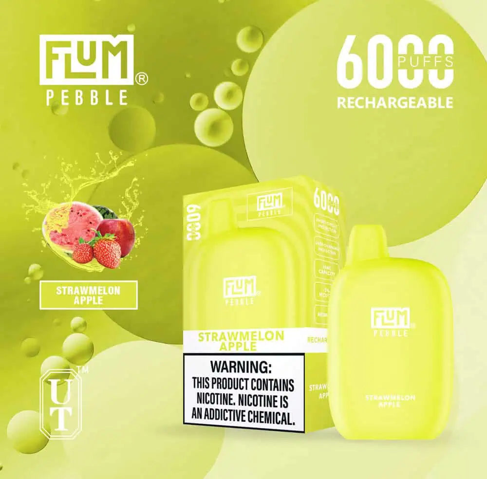 Flum Pebble - STRAWMELON APPLE