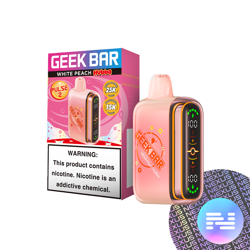Geek Bar Pulse 2 - WHITE PEACH HUBBA